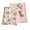 B, variant on Washable Doll House Room Bedding Set with Rural Flower Print Design Miniature Bedroom Accessories For Model Scene Display