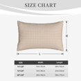 thumbnail image 6 of Bixox Brown Gingham Printed Pillow Protector,Super Soft Ideal for Home,Guests,Rentals - 16"x24", 6 of 8