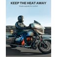 thumbnail image 4 of Benlari Deflectores de aire de marco medio cromado Deflector de escudos térmicos 2009-2024 Compatible para Harley Davidson Touring Street Glide Road Glide Electra Glide Road King Ultra Limited Tri Gli, 4 of 5