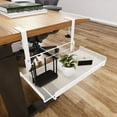 thumbnail image 4 of Under Desk Cable Management Tray No Drill Steel Desk Cable Organizers Wire Management Tray Cable Management Rack Storage Shelf, 4 of 9