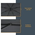 thumbnail image 5 of ACEGOSES 10ft Outdoor Offset Patio Hanging Umbrella with Steel Ribs for Deck, Balcony and Garden,Anthracite, 5 of 8
