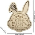 Adreap Bunny Dinner Plate Wooden Serving Tray Panel Decorative Food