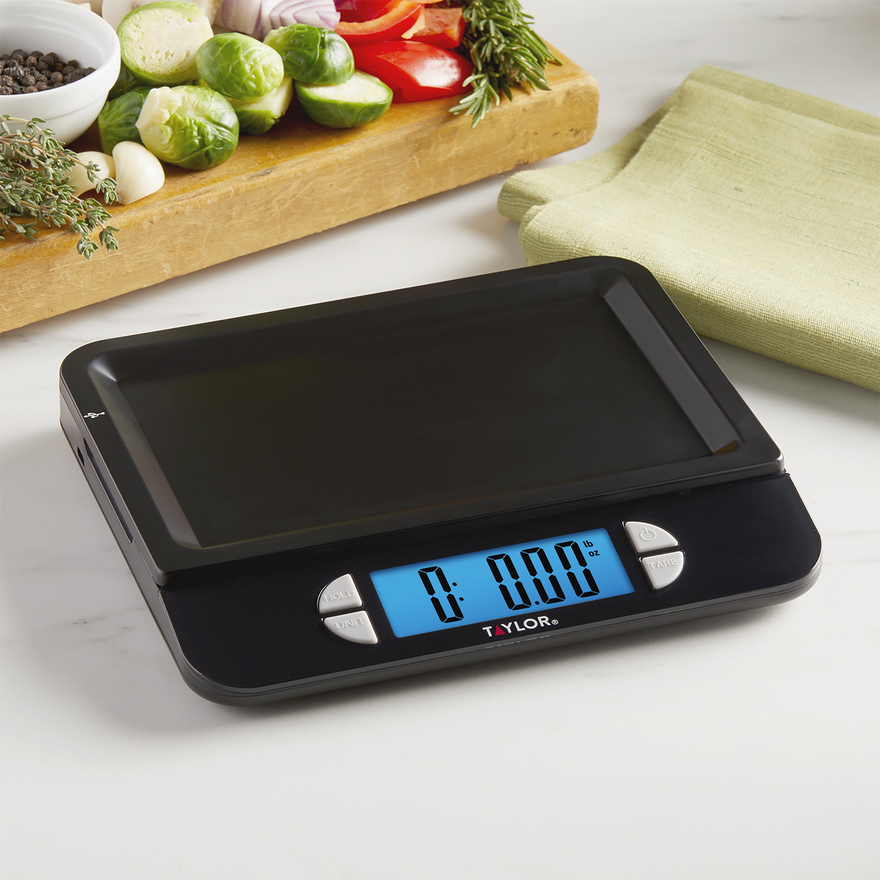 Taylor Digital Stainless Steel LED 11 lb. Kitchen Scale and Food Scale -  Yahoo Shopping