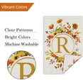 thumbnail image 5 of Monogram Letter R Fall Initial Garden Flag 12x18 Double Sided Burlap, Small Vertical Welcome Floral Sunflower Family Last Name Flag Outdoor Outside Decoration (ONLY FLAG), 5 of 6
