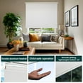thumbnail image 2 of Chicology Roller Shades | Cordless Room Darkening and Light Filtering Window Blinds |31"W x 72"L| Privacy Shades for Bedroom & Living Room | Easy Install | Woven White, 2 of 6
