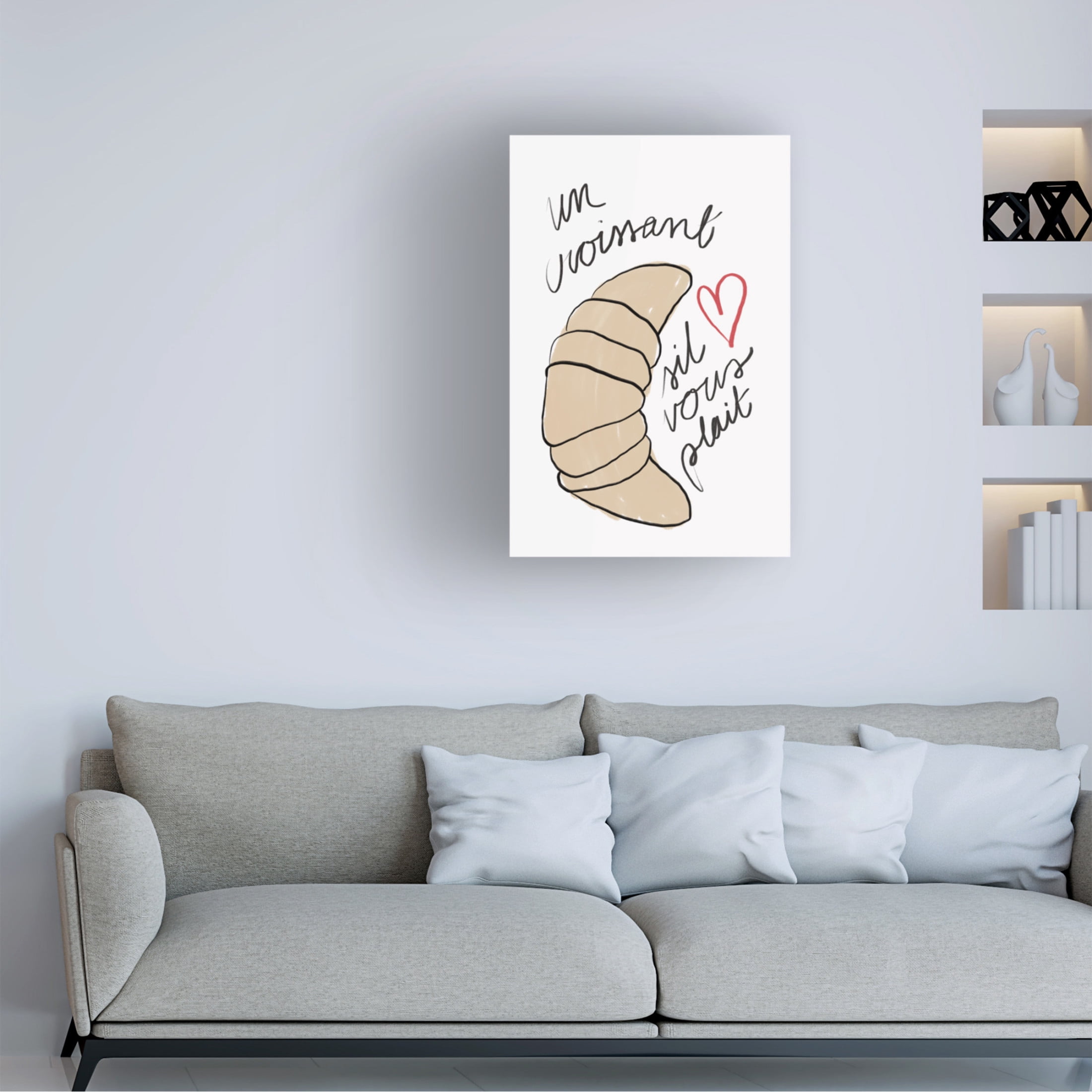 Trademark Fine Art Athene Fritsch Un Croissant Canvas Wall Art