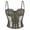 Army Green, variant on Coffee Corset Tops For Women Lace Trim Thin Spaghetti Strap Boned Waist Cincher Feminine Body Shaping Casual Everyday Wear Top Lace Corset Top XL