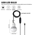 thumbnail image 3 of Lámpara LED USB para exteriores, luz cálida/blanca/blanca cálida, gancho de brillo ajustable TOMSHOO Lámpara LED USB, 3 of 7