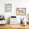 thumbnail image 4 of Inspirational Quote You Are Beautiful Canvas Wall Art,Colorful Flowers Motivational Canvas Artwork Picture Poster Decor for Home Bedroom Living Room Girl Room Office,12 x15 Inch, 4 of 6