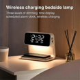 thumbnail image 3 of unique Wireless Charging Alarm Clock, Bedside Lamp with 3 Brightness Levels and Digital Snooze Alarm Clock for Bedroom Decoration, 3 of 5