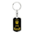 thumbnail image 1 of French Bulldog Keychain Stainless Steel or 18k Gold, 1 of 8