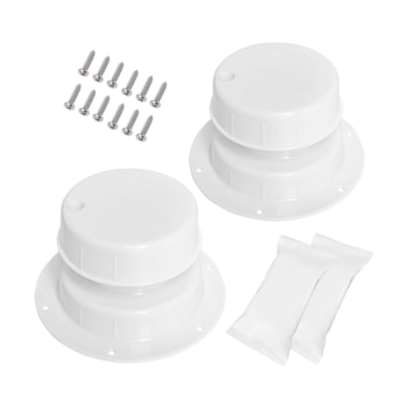 vortess Évent de Plomberie pour VR pour Tube de 1 à 2 3/8 Po, Fixation avec Vis, Installation Facile, Étanche, Évents d'Égout Efficaces, 2 Capuchons