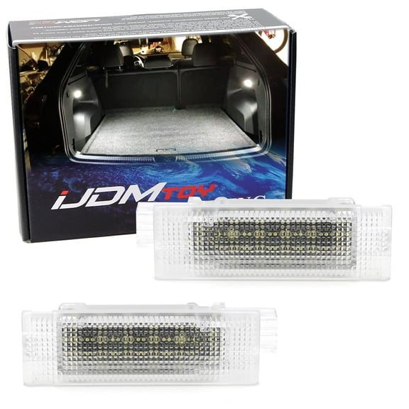 Xenon White 18-SMD Full LED Trunk Cargo Area Lights For Alfa Romeo Giulia/Fiat 500/Jeep Renegade/Dodge Hornet, Replace OEM Incandescent or Single-LED Trunk Lamp