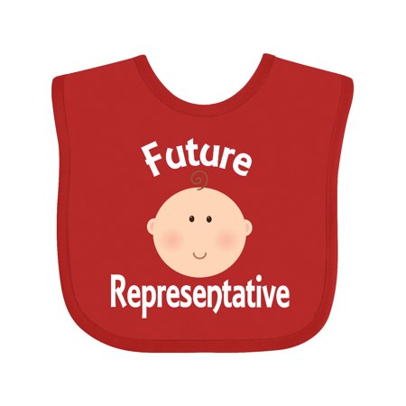 

Inktastic Future Representative Political Job Gift Baby Boy or Baby Girl Bib