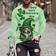 thumbnail image 1 of Amzcrzy Sudadera Para Hombre, Moda Para Hombre, Estampado, Cuello Redondo, Camiseta Casual, Manga Larga, Camiseta Verde, L, 1 of 5