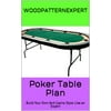 Poker Table How-to Book; Paper Pattern Plan to DIY and Easily Build 8x4 Texas Holdem Casino Style