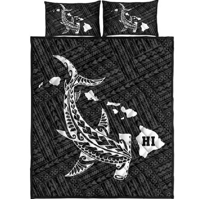 Juego de cama acolchado Shark Polynesia