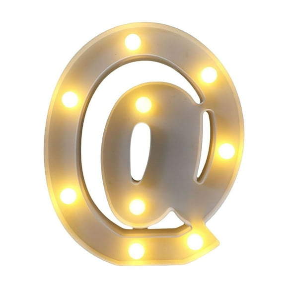 Illuminated LED Alphabet Letter Light Decorative Marquee Lamp for Birthday Party Wedding Children's Room Home Bar Wall Battery Operated