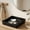 Black:7.08"x 6.69"x1.89", variant on Valet Tray Catchall for Men, 10.23"x 7.48"x 1.77" PU Leather Organizer for Nightstand, Desk or Entryway, Keys, Wallet & Watch, Black