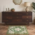 thumbnail image 2 of Wonnitar 2'x3' Boho Tribal Entryway Rug, Washable Kitchen Rug Indoor Door Mat Entrance Non Slip Stain Resistant Vintage Cottage Small Area Rug for Bedroom Bathroom Laundry Room, Green, 2 of 8
