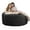 Black, variant on 4FT Large Bean Bag Chair, Giant Bean Bag Chair with Filling, Round Bean Bag Sofa for Adults Teens, Big Sofa Bean Bag Chairs Soft Velvet Beanbag for Bedroom Living Room