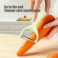 thumbnail image 5 of Multifunctional Fruit & Vegetable Peeler | Apple Peeler & Potato Scraper | Plastic Handle with Stainless Steel Blade | Kitchen Peeling Tool | Easy to Carry & Store | Includes 1 Peeler, 5 of 6