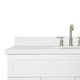 thumbnail image 3 of Ariel Hamlet 49 In. Oval Sink Vanity With White Quartz Countertop In White, 3 of 10