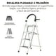 thumbnail image 3 of Escalera Acero Tijera Tubular 4 Peldaños Plegable Portátil, 3 of 8