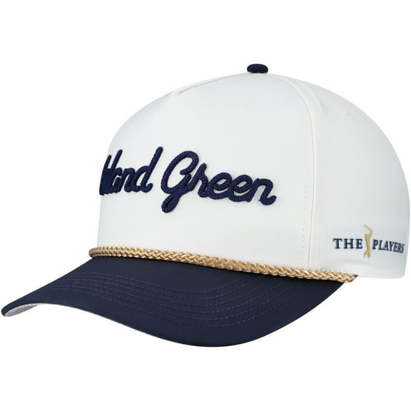 Men's-Barstool Golf  White THE PLAYERS Island Green Rope Adjustable Hat