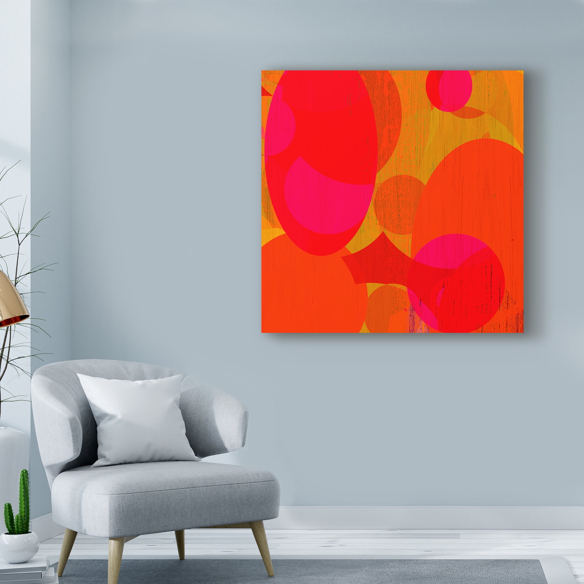 Trademark Fine Art 'Warm Ellipses I' Canvas Art by Ricki Mountain