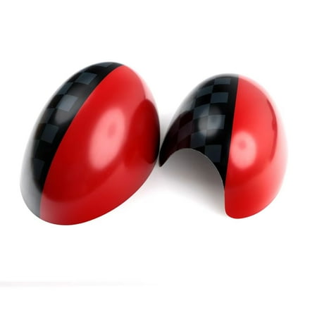 

YEYNGQC Mini One Cooper S Hatchback Convertible R50 R52 R53 Car Rear View Mirror Covers Decoration Auto Accessories