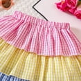 thumbnail image 5 of EnJoCho Kids Beach Skirt Girls Summer Multicolor Casual Layered Skirt Casual Skirt Princess Skirt for Children Aged 2 to 7 Cute Little Girl Summer Fashion Party Dress, 5 of 6