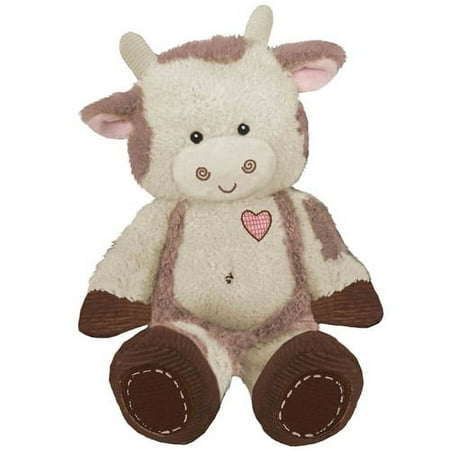 UPC: 0793666281509 | First & Main Plush Stuffed Brown and White Tender Betty Cow 8 Sitting Position