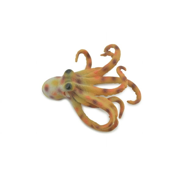 Octopus, Octopodes, Octopoda, Octopi, Museum Quality, Hand Painted, Rubber, Realistic Figure, Toy, Kids, Educational, Gift, 4 1/2" CH577 BB163