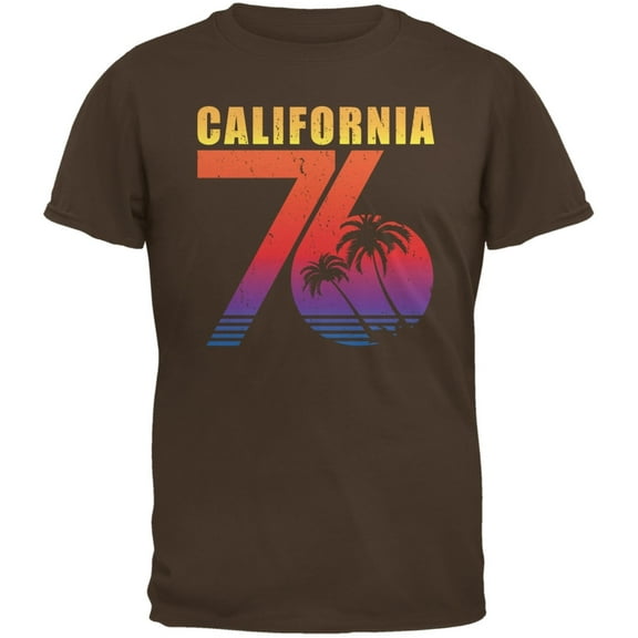 California 76 Brown Adult T-Shirt - Large