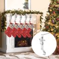 thumbnail image 2 of Soporte para medias navideñas para repisa de chimenea, soporte para medias navideñas de metal de bronce brillante para repisa de chimenea, decoraciones navideñas, 2 of 5