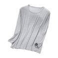thumbnail image 1 of Chemises pour Hommes Mode Col Rond Manches Longues Pyjama Fin, 1 of 8