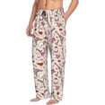 thumbnail image 2 of Daiia Dachshund And Eiffel Tower Men's Sleep Pant with Pockets and Drawstring,Pajama Pants-Large, 2 of 9