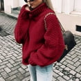 thumbnail image 2 of Rovga Pullover For Women Sweater Thick Knitted Warm Pullover Hoodie Long Sleeve Cardigan Pullover Tops Trendy Streetwear, 2 of 6