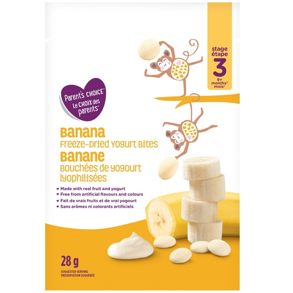 Parent's Choice Banana Freeze-Dried Yogurt Bites, 28 g
