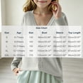 thumbnail image 3 of BXJX Girls Cardigan Sweaters, Casual V Neck Button Down Long Sleeve Fall Knit Layering Tops Gray Size 6-7 T, 3 of 5