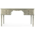 thumbnail image 6 of Zentique LI-SH14-30-26 59.75 x 31.5 x 31.25 in. Canning Desk, Distressed Grey & Cream, 6 of 6