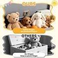 thumbnail image 3 of Kids Toy Storage for Boys Girls, SESSLIFE Wooden Toy Box with Safety Hinged Lid, Toy Organizer for Playroom Bedroom Toddler Room, Toy Bench Supports 160 lbs, Gray, 3 of 8