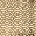 thumbnail image 1 of Ahgly Company Indoor Square Trellis Brown Modern Area Rugs, 4' Square, 1 of 4