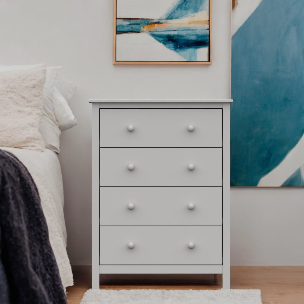 From the Tree Furniture Solid Pine Wood 4-Drawer Dresser for Bedroom Clothes Storage