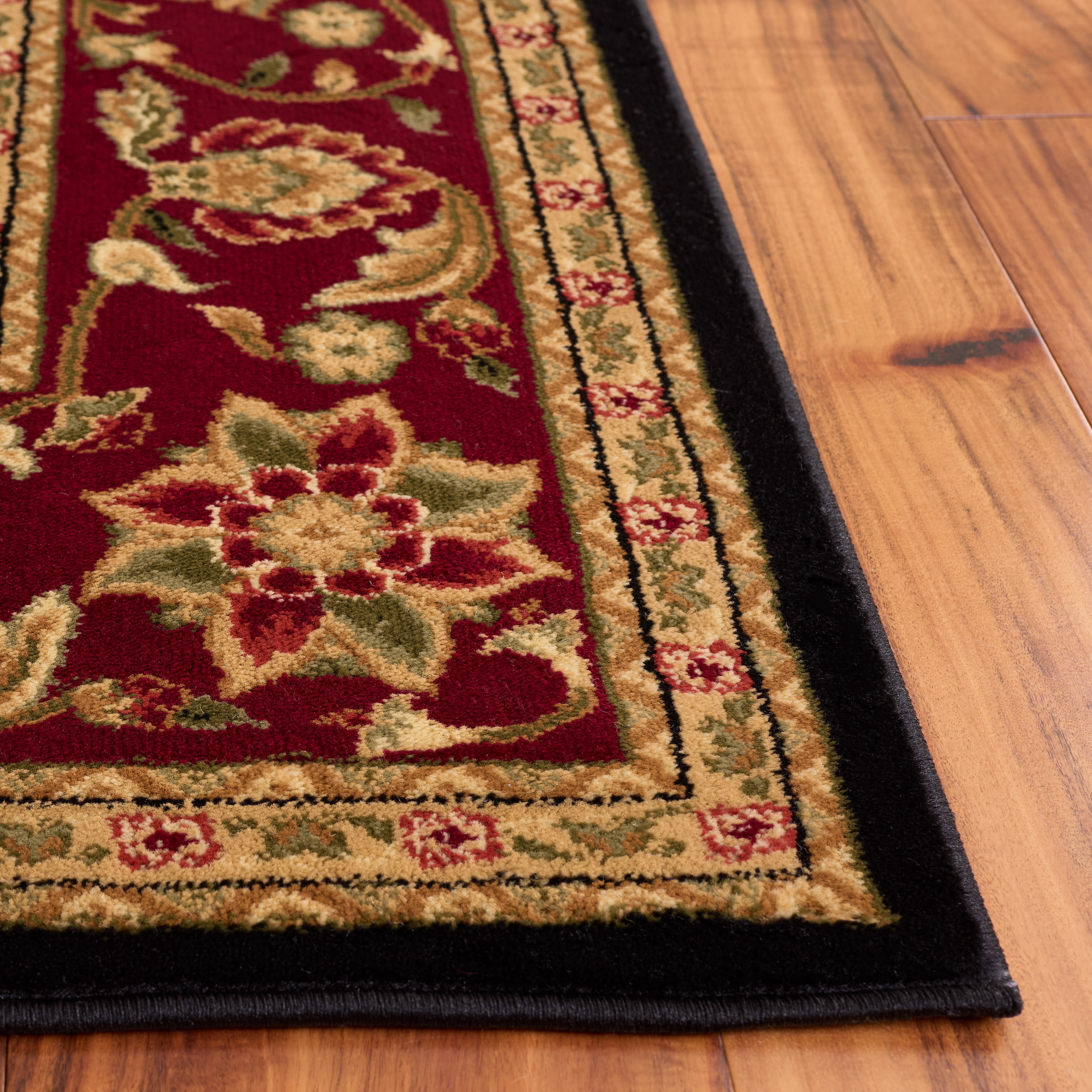 Safavieh Lyndhurst Victoria Floral Area Rug, Black/Red, 4' x 6'