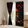 thumbnail image 3 of jejeloiu Basketball Sport Lovers Blackout Curtains Set of 2 (52x84 Each),Boys Ball Game Window Curtains,Neon Honeycomb Hexagon Curtains and Drapes For Girls Boys,Ultra Soft Home Decor, 3 of 6