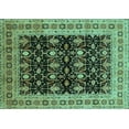 thumbnail image 1 of Ahgly Company Indoor Rectangle Oriental Turquoise Blue Traditional Area Rugs, 4' x 6', 1 of 4