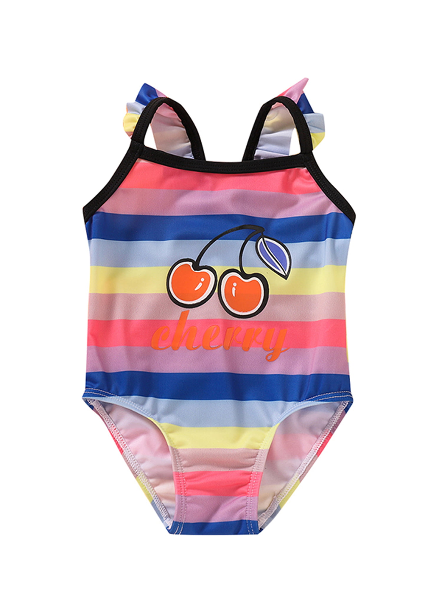 Happy Cherry Baby Girls One Piece Swimsuit Dinosaur Pattern Summer Beachwear Sport Swimwear