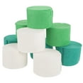 thumbnail image 5 of hengzirui crepe paper 9 Rolls Green and White Crepe Paper Streamers Jungle Theme Paper Garland Streamer, 5 of 8